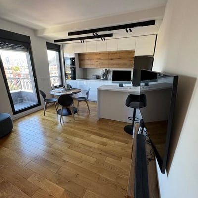 Аренда стильной 2-комнатной квартиры, 50 м², центр города, Сербия